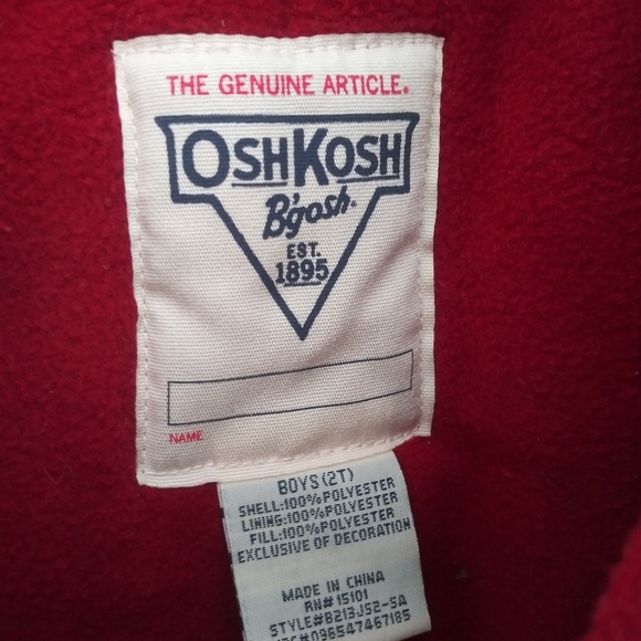 OSHKOSH B'GOSH Boys Puffer Jacket - Picture 3 of 5